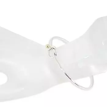 [Б/у] Браслет TIFFANY/Tiffany 925/750 с комбинированным узором «любовный узел» [g390-72]