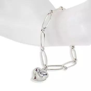 [Б/у] Браслет TIFFANY/Tiffany SV925 Full Heart [g380-35]