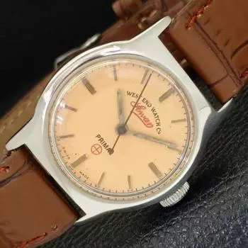 Б/У часы WEST END WATCH CO с ручным заводом SWISS BOY с бежевым циферблатом a432190-2 R110-a432190