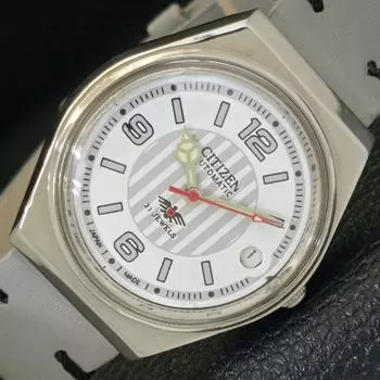 Б/у CITIZEN AUTOMATIC 8200 JAPAN MENS DATE ЦИФЕРБЛАТ БЕЛОГО ЦВЕТА a432805-2 R113-a432805