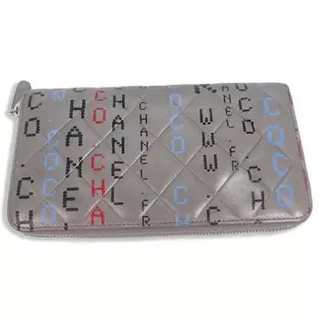 [Б/у] Длинный кошелек CHANEL Cambon Matelasse Coco Mark Computer Pattern Circuit Board [b15-41]