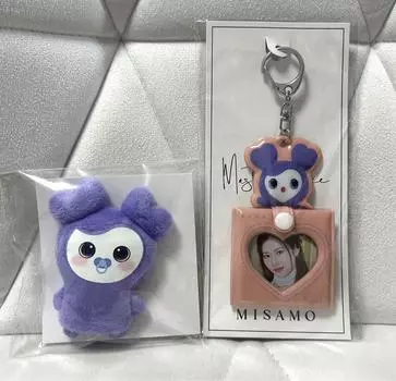 [Б/У] дважды Sana Photo Stand Брелок Sably Finger Puppet FC Kuji