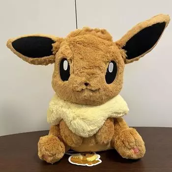 Б/у Eevee Big Fluffy Plush Doll Pokemon Center Original 46 см