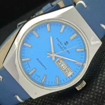 Б/У FAVRE LEUBA GENEVE DUOMATIC ШВЕЙЦАРСКИЕ МУЖСКИЕ ЧАСЫ a306009-1 Sku582-a306009