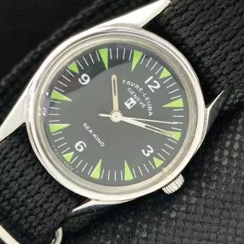 Б/У FAVRE LEUBA GENEVE SEA KING ШВЕЙЦАРСКИЕ МУЖСКИЕ ЧАСЫ a310720-1 Sku589-a310720