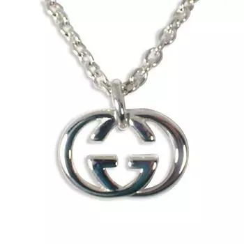 [Б/у] GUCCI SV925 переплетенный кулон/ожерелье/g421-86