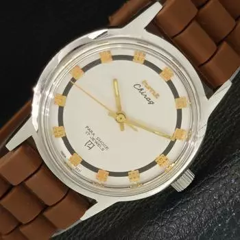 Б/У HMT CHIRAG ИНДИАНСКИЕ МУЖСКИЕ ЧАСЫ С РУЧНЫМ ЗАВОДОМ, БЕЛЫЙ ЦИФЕРБЛАТ a433004-2 R114-a433004