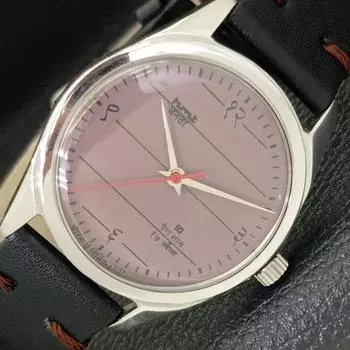 Б/у HMT JANATA подлинные индийские мужские часы с ручным заводом и коричневым циферблатом a430049-2 R101-a430049