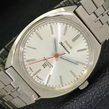 Б/У HMT ручные мужские часы с индийским заводом и серебристым циферблатом a433001-2 R114-a433001