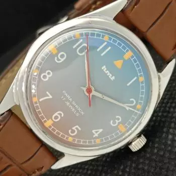 Б/У HMT WINDING INDIAN МУЖСКИЕ МЕХАНИЧЕСКИЕ ЧАСЫ a318238-1 Sku610c-a318238