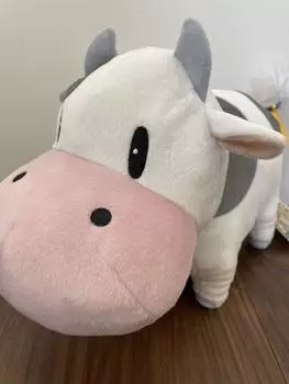 Б/у История сезонов Bokujou Monogatari Пушистая корова БОЛЬШАЯ плюшевая игрушка Nakayoshi Plush