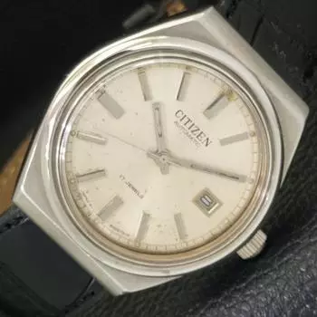 Б/у JAPAN CITIZEN AUTOMATIC 8200 МУЖСКИЕ ЧАСЫ С ДАТОЙ ОРИГИНАЛЬНЫЙ ЦИФЕРБЛАТ a432807-2 R113-a432807