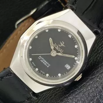 Б/у JOVIAL AUTOMATIC 2688 ШВЕЙЦАРСКИЕ ЖЕНСКИЕ ЧАСЫ С ДАТОЙ ЧЕРНОГО ЦИФЕРБЛАТА a433054-2 R114-a433054