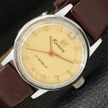 Б/У KAMINI РУЧНОЙ ЗАВОД ЖЕНСКИЕ ИНДИЙСКИЕ ЧАСЫ С ОРИГИНАЛЬНЫМ ЦИФЕРБЛАТОМ a432233-2 R110-a432233