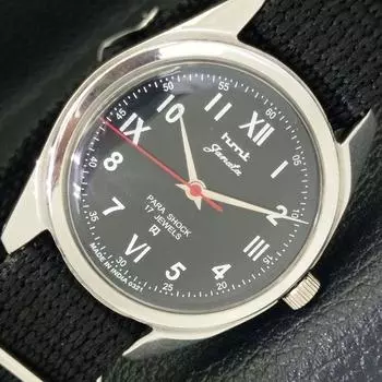 Б/У КЛАССИЧЕСКИЕ МУЖСКИЕ ЧАСЫ HMT JANATA С РУЧНЫМ ЗАВОДОМ, С ЧЕРНЫМ ЦИФЕРБЛАТОМ a430029-2 R101-a430029