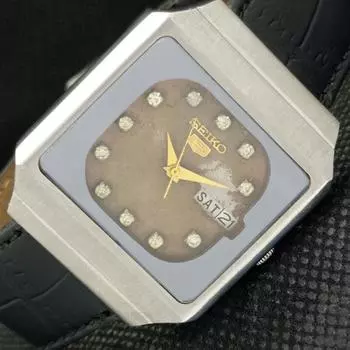 Б/У КЛАССИЧЕСКИЕ МУЖСКИЕ ЧАСЫ SEIKO 5 JAPAN AUTOMATIC 6349A ОРИГИНАЛЬНЫЙ ЦИФЕРБЛАТ a416134-2 R10621f-a416134
