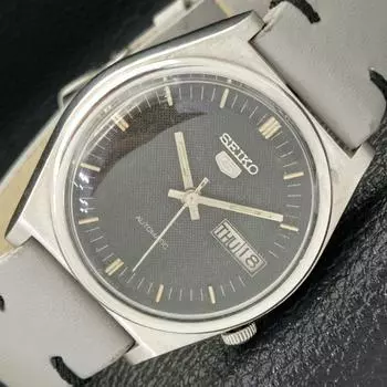 Б/У КЛАССИЧЕСКИЕ МУЖСКИЕ ЧАСЫ SEIKO 5 JAPAN AUTOMATIC 7009A ОРИГИНАЛЬНЫЙ ЦИФЕРБЛАТ a416122-2 R10621f-a416122