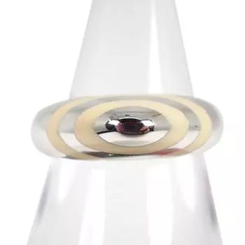 [Б/у] КОЛЬЦО И КОЛЬЦО 925 Эмаль Кольцо Нет. 8.5 [г351-26]