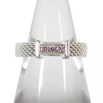 [Б/у] Кольцо с бриллиантами TIFFANY 925 Somerset Mesh Нет. 7 [г384-48]