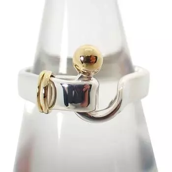 [Б/у] Кольцо TIFFANY/Tiffany 925/750 с крючками и ушками/Нет. 10/г419-70