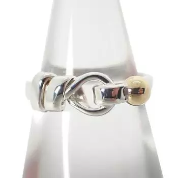 [Б/у] Кольцо TIFFANY/Tiffany 925/750 с крючками и ушками/Нет. 8/г419-75