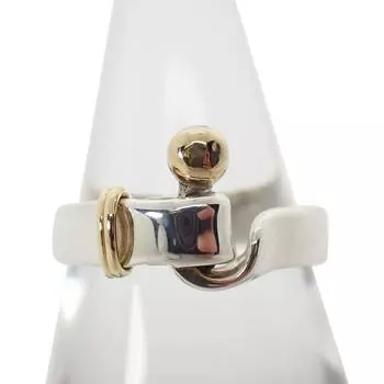 [Б/у] Кольцо TIFFANY/Tiffany 925/750 с крючками и ушками/Нет. 13/г414-47