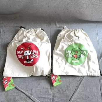 Б/у Maizen Sisters Eco Bag Backpack Knapsack Mikey Zenichi Набор из 2 шт. 4136 см