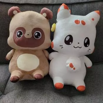 Б/у Маленькая Лиса С Двумя Хвостами Тенко Понкичи Мягкая Кукла 2 Типа Набор Япония