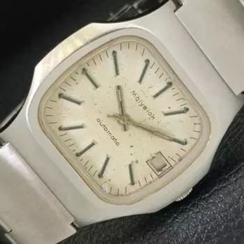 Б/у MALYSIAK АВТОМАТИЧЕСКИЕ ШВЕЙЦАРСКИЕ МУЖСКИЕ ЧАСЫ С ДАТОЙ ОРИГИНАЛЬНЫЙ ЦИФЕРБЛАТ a432794-2 R113-a432794