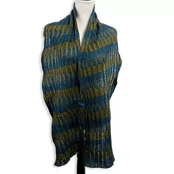 [Б/у] MISSONI Vintage Khaki x Blue Палантин/Шуфляж [b26-26]