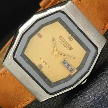 Б/У МУЖСКИЕ ЧАСЫ CITIZEN AUTOMATIC 8200 JAPAN DAY&DATE ОРИГИНАЛЬНЫЙ ЦИФЕРБЛАТ a432815-2 R113-a432815