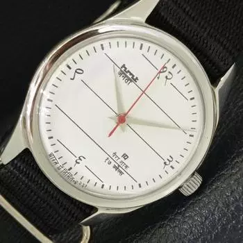 Б/У мужские часы HMT JANATA INDIAN с ручным заводом, белый цвет, циферблат, a432516-2 R112-a432516