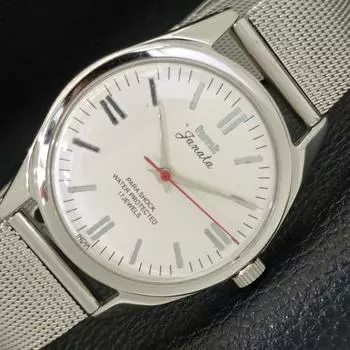 Б/У мужские часы HMT JANATA INDIAN с ручным заводом, белый цвет, циферблат, a432520-2 R112-a432520