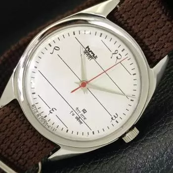 Б/У мужские часы HMT JANATA INDIAN с ручным заводом, белый цвет, циферблат, a432524-2 R112-a432524