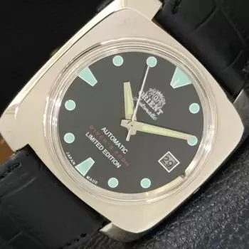Б/у мужские часы ORIENT AUTOMATIC 46941 JAPAN DATE с черным циферблатом a432835-2 R113-a432835