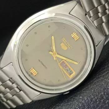 Б/У мужские часы SEIKO 5 MENS 7009A, произведенные в Японии, с автоматическим заводом, оригинальный циферблат a427886-2 R1054-a427886