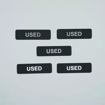 Б/У набор из 5 матовых маркеров, совместимых с каждой толстой люксовой спецификацией TCG [CRAFT CROWN] (роскошный черный/серебристый) / / 0,8 мм чёрный