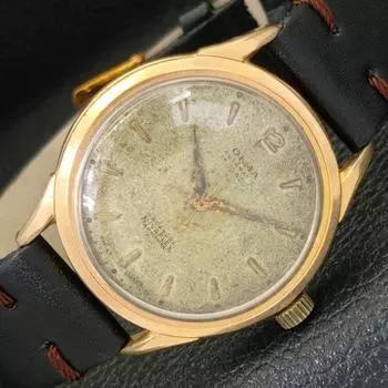 Б/у OLMA INCABLOC AUTOMATIC SWISS MENS ОРИГИНАЛЬНЫЕ ЧАСЫ С ЦИФЕРБЛАТОМ a432782-2 R113-a432782