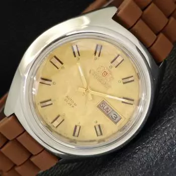Б/У ORIENT AUTOMATIC 46941 ЯПОНИЯ МУЖСКИЕ ЧАСЫ DAY&DATE ОРИГИНАЛЬНЫЙ ЦИФЕРБЛАТ a433064-2 R114-a433064
