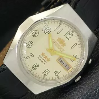 Б/у ORIENT CRYSTAL AUTOMATIC 46941 ЯПОНИЯ МУЖСКИЕ ОРИГИНАЛЬНЫЕ ЧАСЫ С ЦИФЕРБЛАТОМ a432874-2 R113-a432874