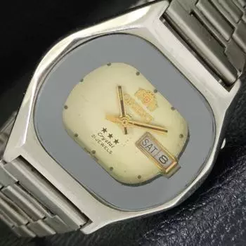 Б/у ORIENT CRYSTAL JAPAN 46941 МУЖСКИЕ АВТОМАТИЧЕСКИЕ ЧАСЫ С ОРИГИНАЛЬНЫМ ЦИФЕРБЛАТОМ a430157-2 R101-a430157
