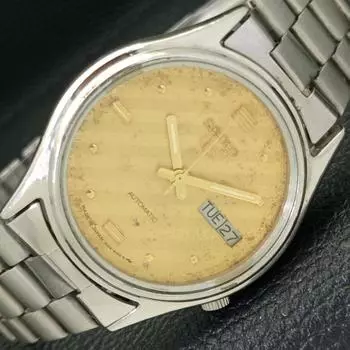 Б/У оригинальные винтажные часы SEIKO 5 AUTOMATIC JAPAN MENS ORIGINAL DIAL WATCH a435069-2 R122-a435069