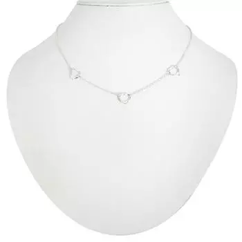 [Б/у] Ожерелье TIFFANY 925 Open Heart Station [g322-67]