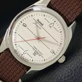 Б/У подлинные индийские часы HMT JANATA с ручным заводом и белым циферблатом a430023-2 R101-a430023