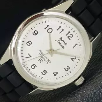 Б/У подлинные мужские часы HMT JANATA с ручным заводом и белым циферблатом a430028-2 R101-a430028