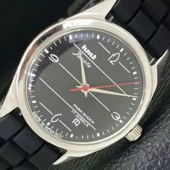 Б/У подлинные мужские часы HMT JANATA с ручным заводом и черным циферблатом a430041-2 R101-a430041