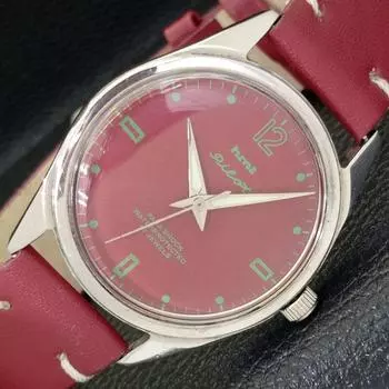 Б/У подлинные мужские часы HMT PILOT с ручным заводом и красным циферблатом a430096-2 R101-a430096