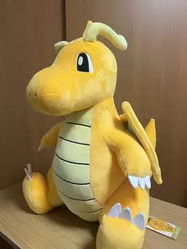 Б/у Pokemon Dragonite BigMore Extra Large Большая плюшевая игрушка 50 см