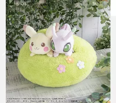 Б/у Pokemon Pikachu Celebi Ichiban Kuji Last One Подушка Мягкая Игрушка Кукла 30см