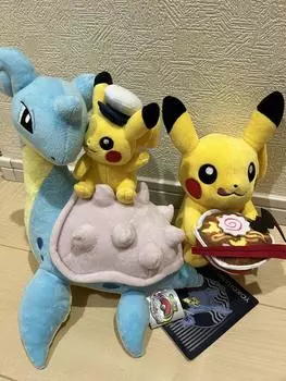 Б/у Pokemon WCS 2023 Lapras Pikachu Plush Set of 2